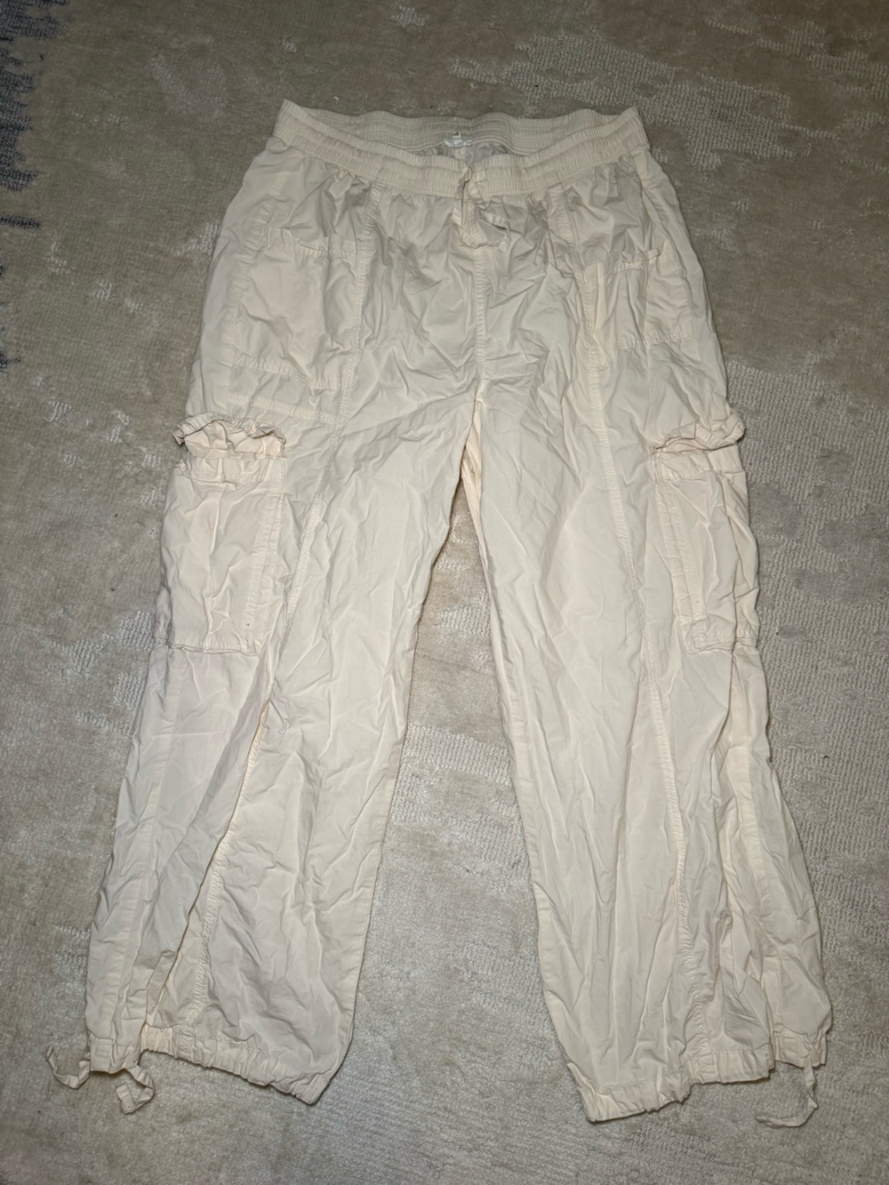 Aerie Cream Cargo Pants XL